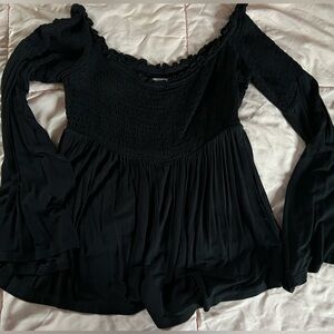 Mossimo Supply Co. Black Textured Top